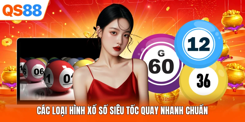 Các loại hình xổ số siêu tốc quay nhanh chuẩn