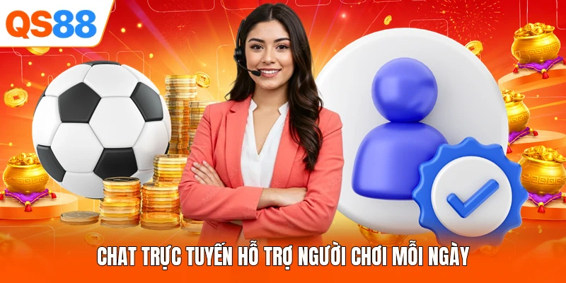 Chat trực tuyến hỗ trợ người chơi mỗi ngày